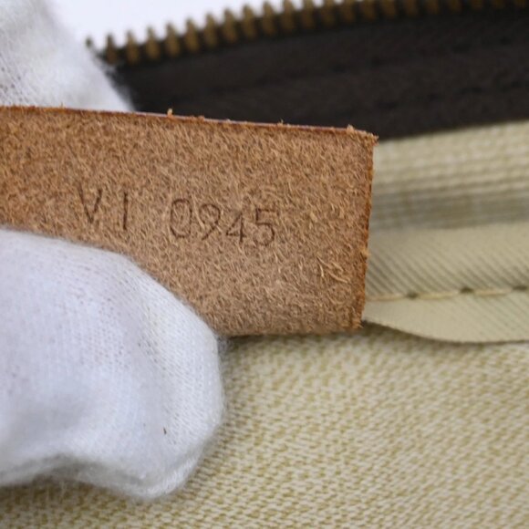 LOUIS VUITTON LV Logo Deauville Hand Bag Monogram Leather Brown M47270 89TA045 - Picture 15 of 16